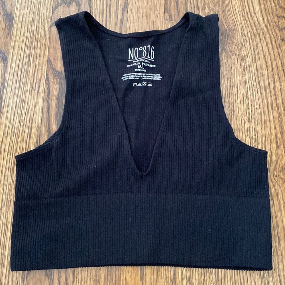 Scoop Neck Crop Top